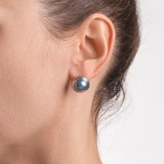 Biru Ohrringe mit Mabe-Perle