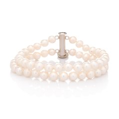 Doppelreihiges Perlenarmband 6 AA