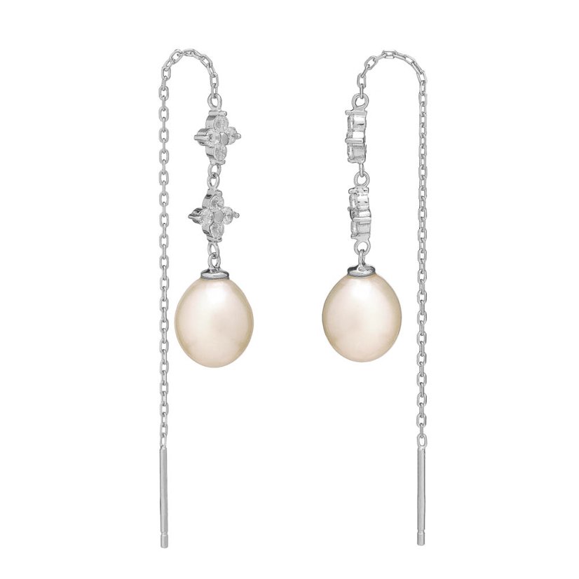 Pendientes de perlas Rantai