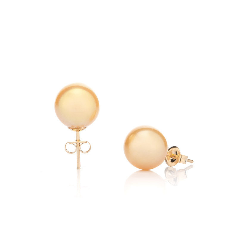 Earrings south sea 8 AAA gold - Colour: Gold, Precious metal: Gold 14K (585)