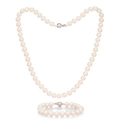 Akoya 7 AAA pearl bracelet and necklace set