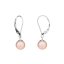Pendientes de perlas 8 AAA Continental - Color: Rosa, Metal precioso: Plata rodiada (925)