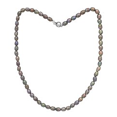 Collar de perlas Mini oscuro