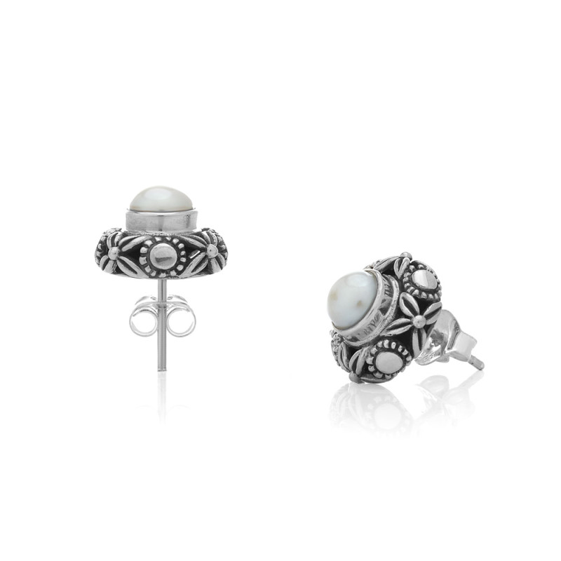 Perlenohrringe Kursi - Edelmetall: Sterlingsilber (925)
