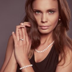 Brățară și colier set de perle 7,5 AA