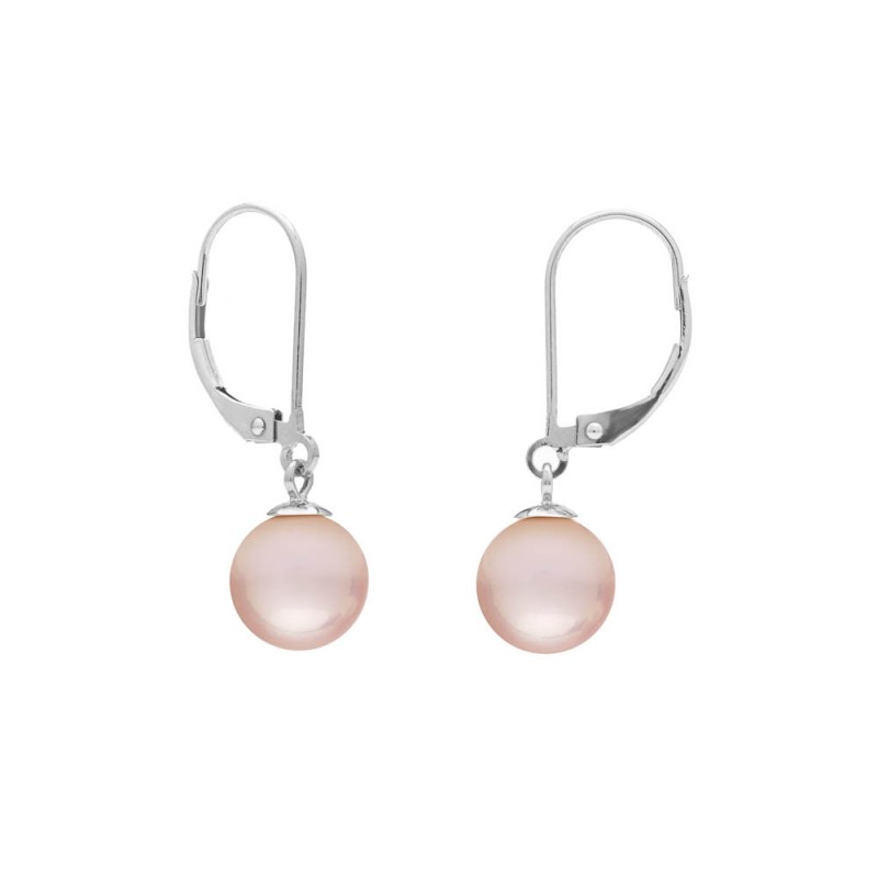 Parure en perles Akoya Hanadama 8,5 avec boucles d’oreilles Continental