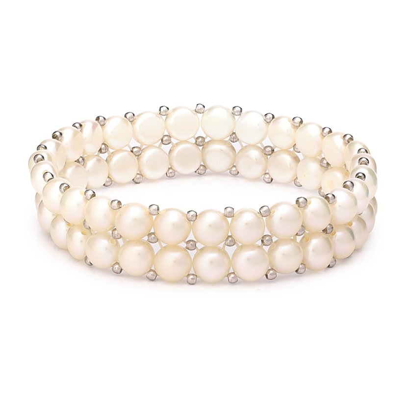 Zweireihiges Perlenarmband Kuli I