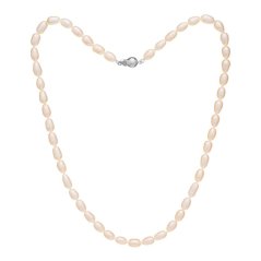 Pearl necklace Oval 5.5 AA