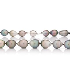 Tahiti Perlenkette D24 Multicolor