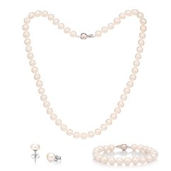 Perlový set s náušnicami 7,5 AA