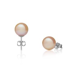 Set cercei și pandantiv South Sea 9 AAA alb-auriu