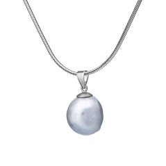 Pendentif avec perle bleue South Sea 10 AA+