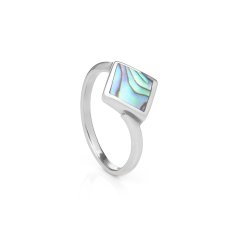Paua Shell Sterling Silver Ring
