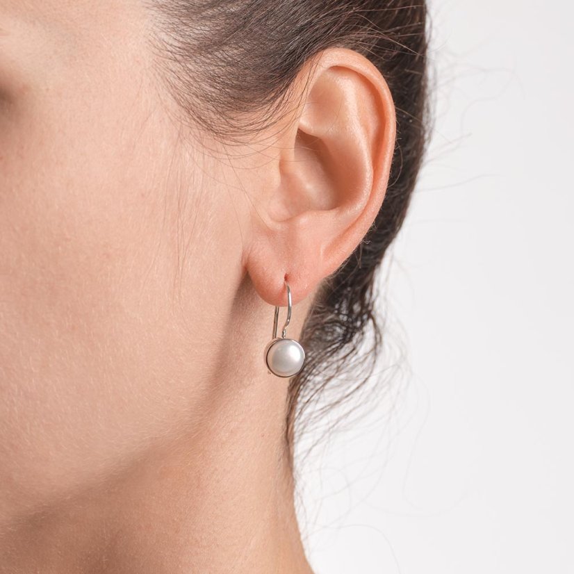 Visací perlové náušnice Jati