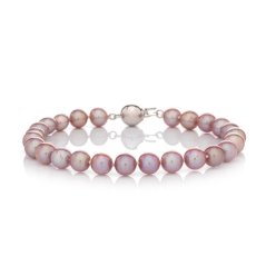 Pearl bracelet 6 AA pink