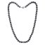 Colier de perle pentru bărbați 7,5 AA închis - ornamente din argint - Culoare: Închisă, Metal prețios: Argint rodiat (925), Lungimea colierului: 50 cm