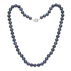 Colier de perle Mutiara 7,5 AA, perle medii - întuneric