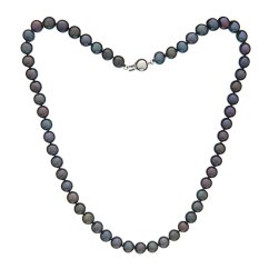 Collier de perles 7,5 AAA foncé
