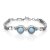 Silver Bracelet with Mabe Pearls – Blue