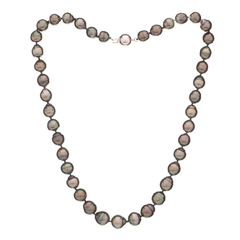 Nyaklánc Tahiti D17 - Színes: Sötét, Nemesfém: Rodiumozott ezüst (925), Nyaklánc hossza: 44 cm