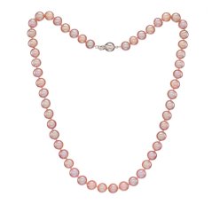Colier de perle Mutiara 7,5 AA, perle medii – roz