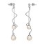 Boucles d’oreilles en perles Spiral - Couleur: Blanche