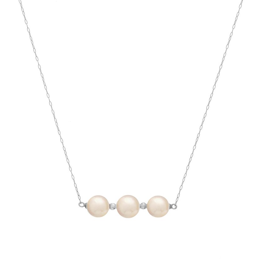 Collier de perles Akoya sur chaîne 7,5 AAA