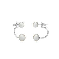 Perlenohrringe Double Studs