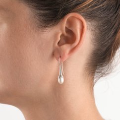 Pendientes con perla Flor