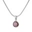 Perlenanhänger mit Süßwasserperle 8 AAA - Farbe: Rosa, Edelmetall: Rhodiniertes Silber (925)