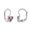 Amora silver earrings with Czech garnets