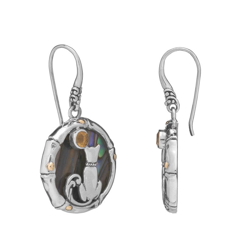 Pendientes de nácar Kucing