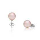 Strieborné náušnice s perlou