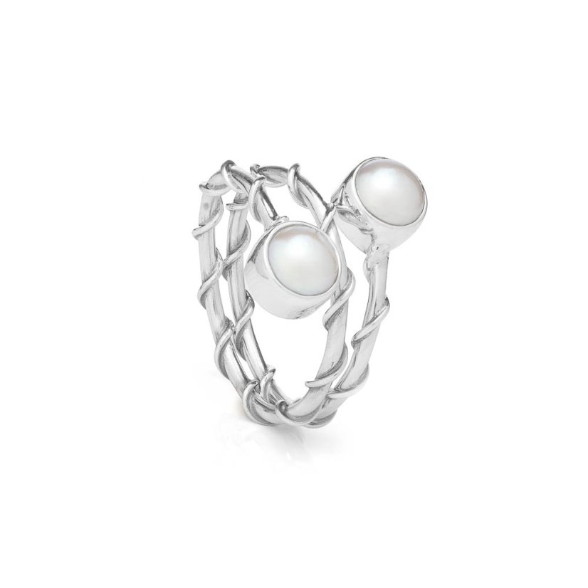 Perlenring Duri - Ringgröße: 61