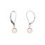Pearl earrings 6 AAA Continental - Colour: Dark, Precious metal: Rhodium-plated silver (925)