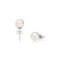 Boucles d'oreilles perles Akoya 7 AAA+ - Couleur: Blanche, Métaux précieux: Or blanc 14 carats (585)