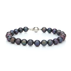 Pearl bracelet 7.5 AAA dark