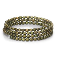 Perlenarmband Pare – dunkelgrün
