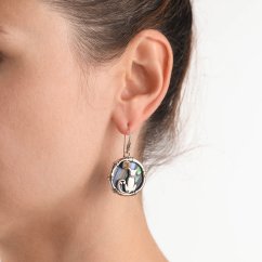 Kucing Perlmutt-Ohrringe