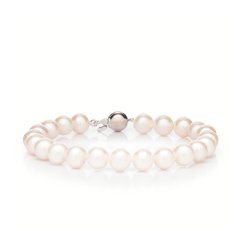 Bracelet de perles Mutiara AA 7,5 – avec perles blanches