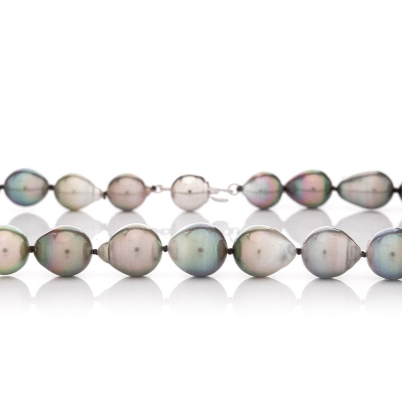 Tahiti Perlenkette D24 Multicolor