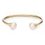 Bracelet en acier avec perles - Couleur: Doré