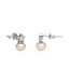 Small pearl earrings with rhinestone - various shapes