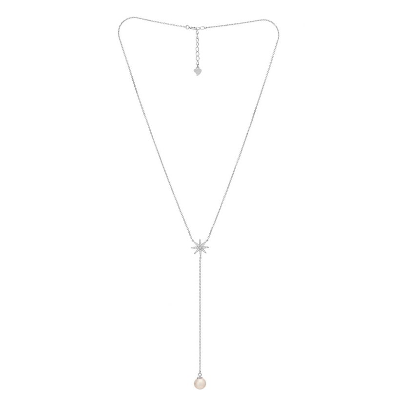 Halskette mit Stern und Perle Halskette mit Stern und Perle