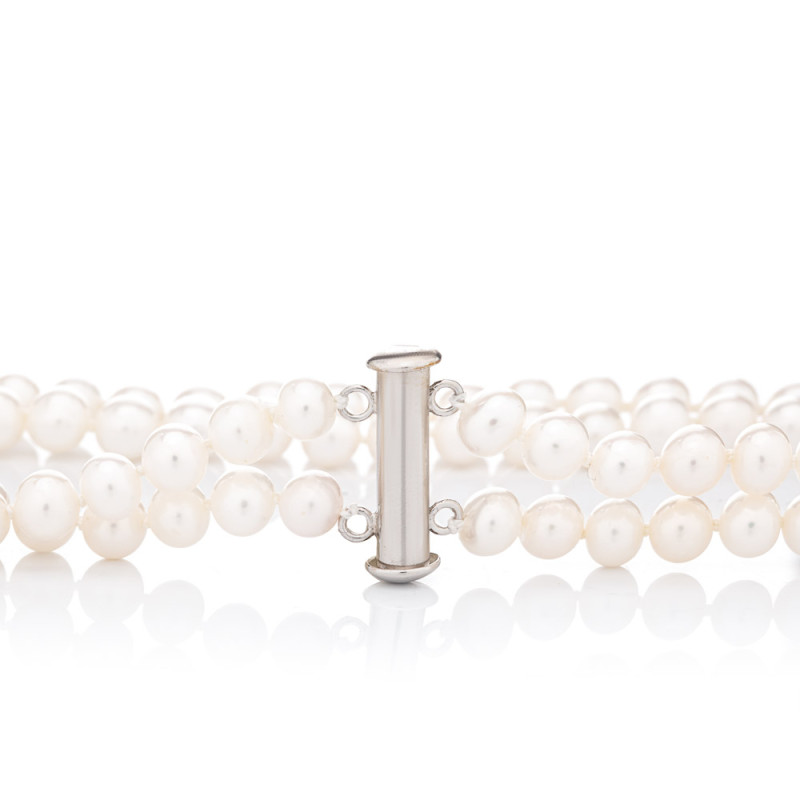 Double strand pearl necklace 6 AA