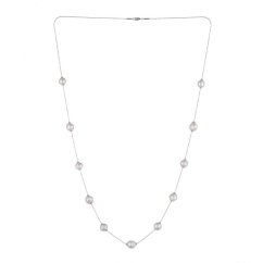Collier avec perles baroques ajustables