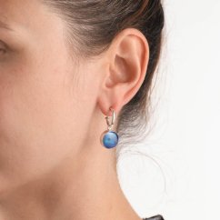 Pendientes de perlas Goyang - azules
