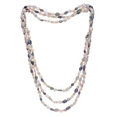 Hosszú Keshi gyöngy nyaklánc – multicolor