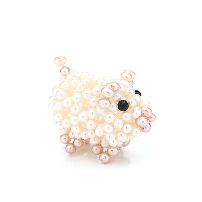 Perłowa świnka na szczęście