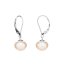 Pearl earrings 9 AA Continental - Colour: White, Precious metal: Rhodium-plated silver (925)